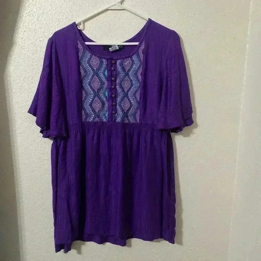 Plus Denim 24/7 Top 16w